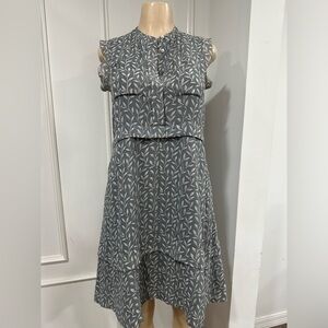 Madewell Oversized Willow Leaf Sleeveless Dress, Size 00